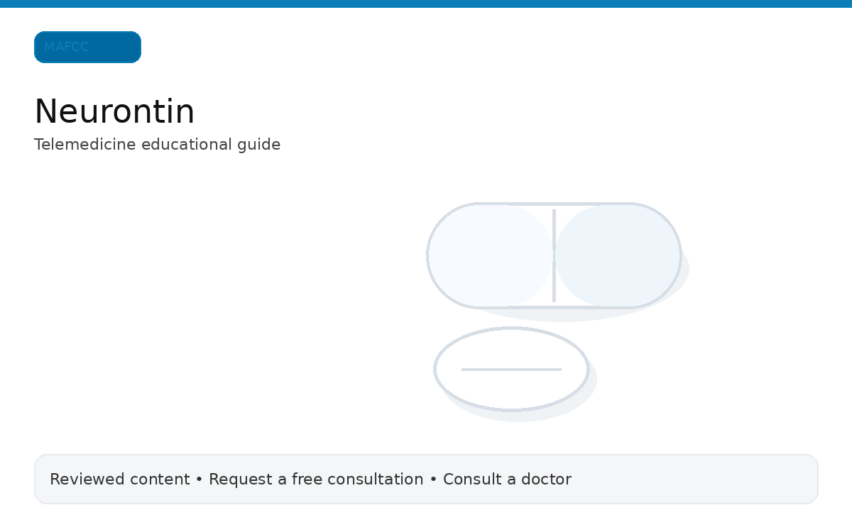 Neurontin educational medication illustration