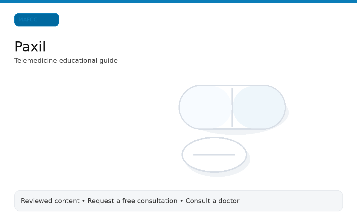 Paxil educational medication illustration