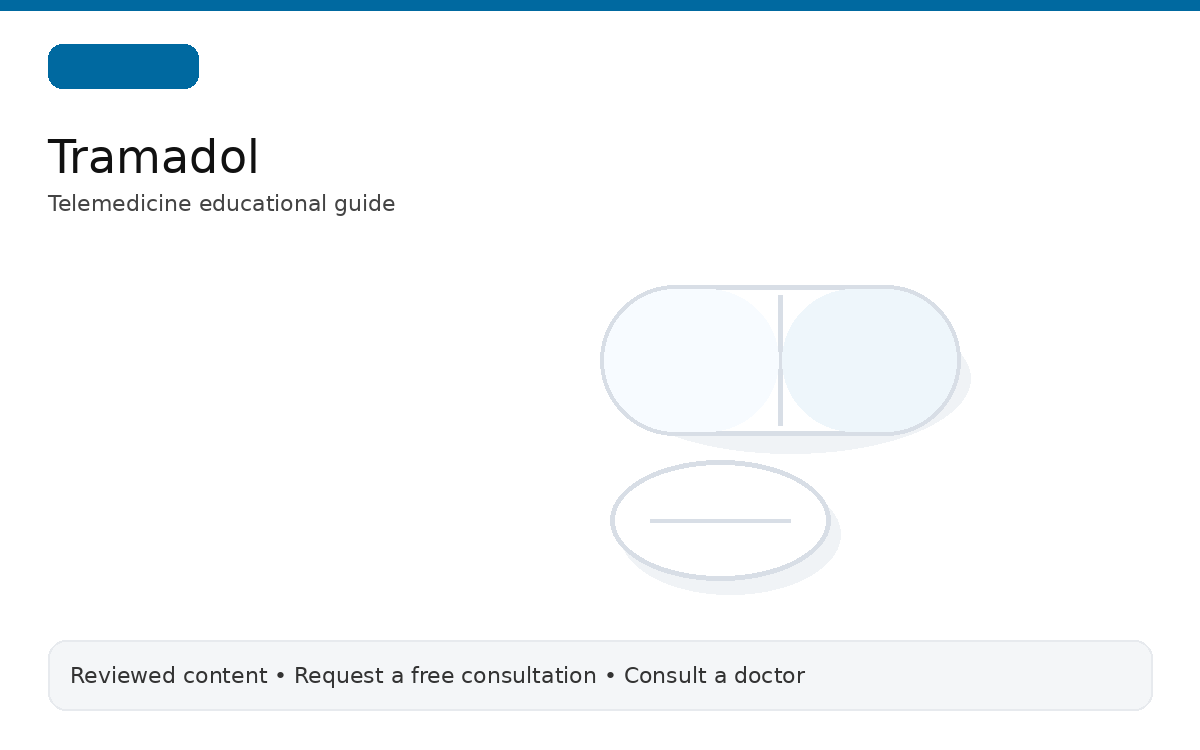 Tramadol educational medication illustration
