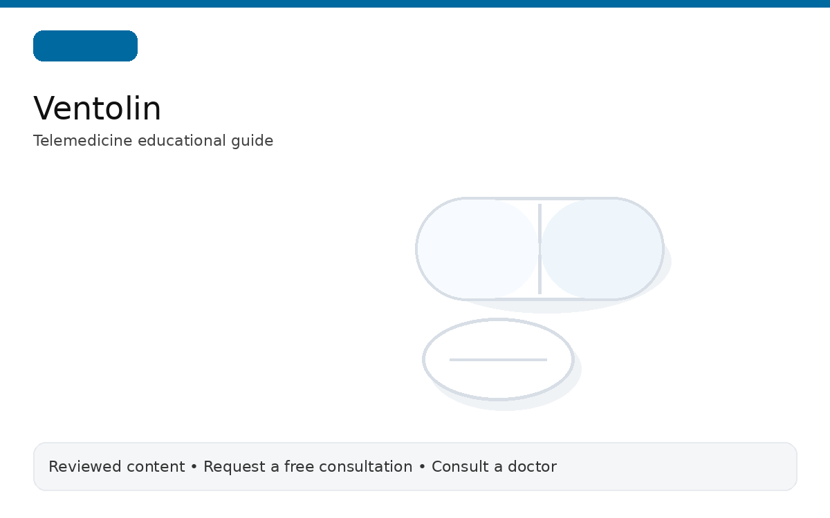 Ventolin educational medication illustration